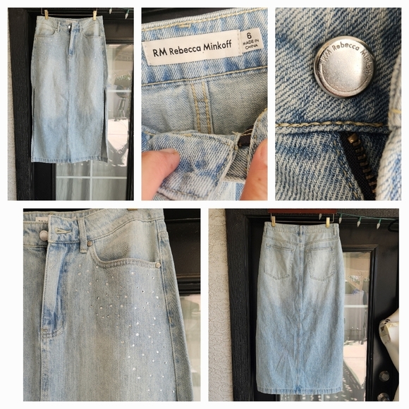 Rebecca Minkoff JEAN SKIRT‎ - Picture 1 of 2